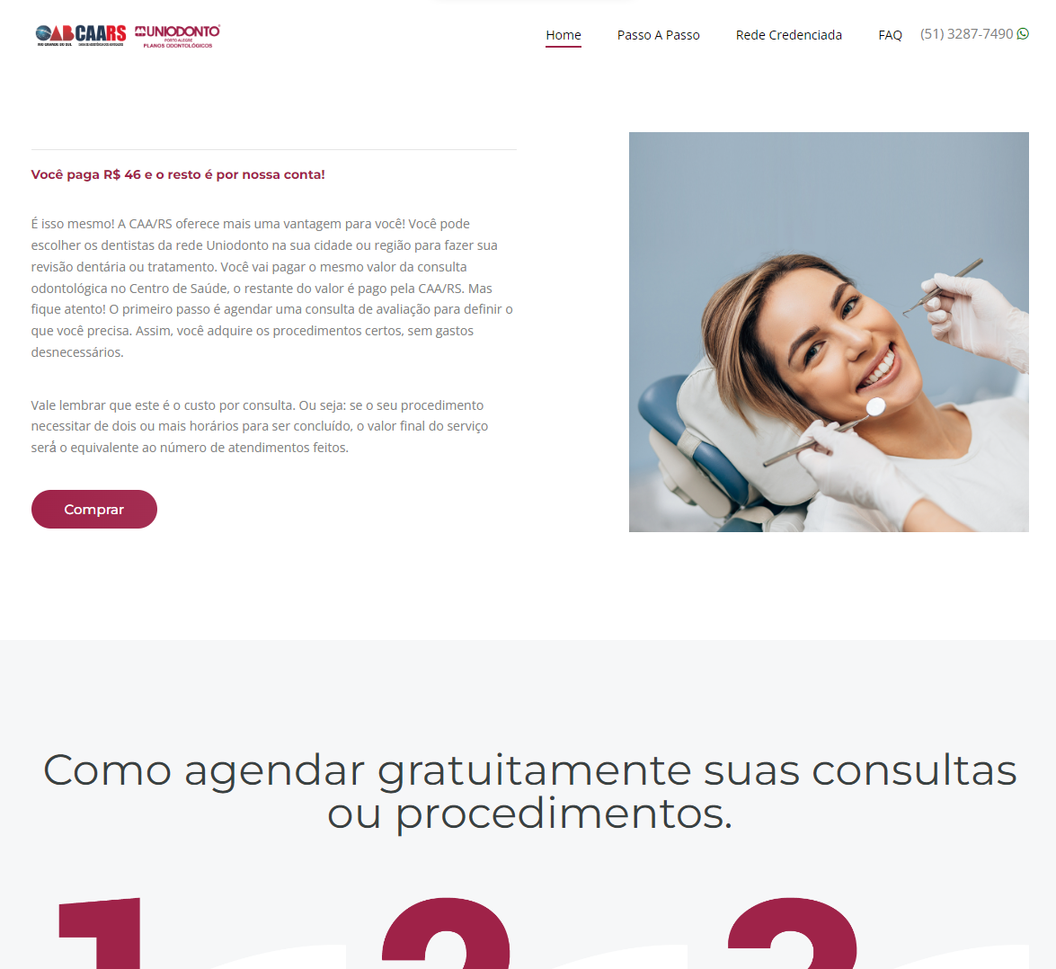 Site Odonto Advogado desenvolvido pela PHDesenvolvimento